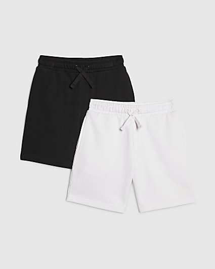 Boys Black RR Shorts Set