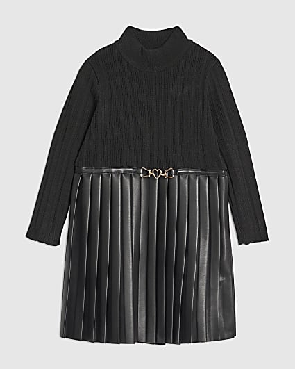 leather bell sleeve dress DEMETER STRETCH LEATHER DRESS – AS by DF main image 1