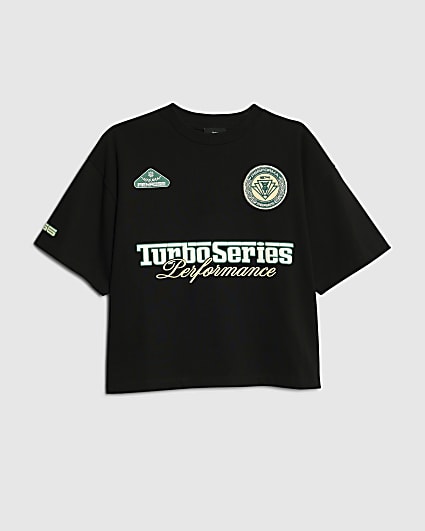 Boys Black Turbo Series T-Shirt