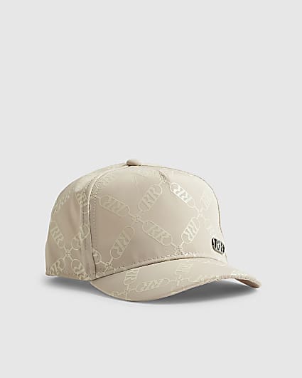 Mini Boys Beige Monogram Cap