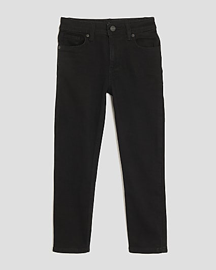 Boys black relaxed skinny jeans