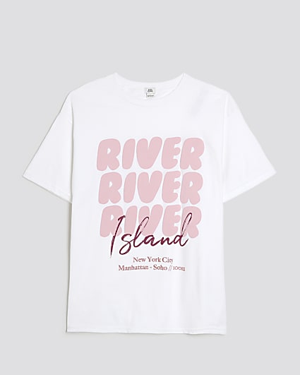 Girls White River Island T-Shirt