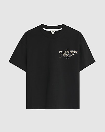 Boys Black Camo Palais Dept T-Shirt