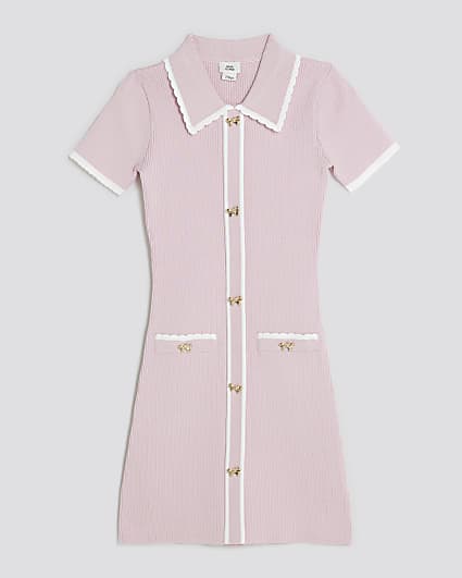 Girls Pink Polo Dress