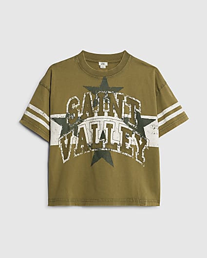 Boys Khaki Wash T-Shirt