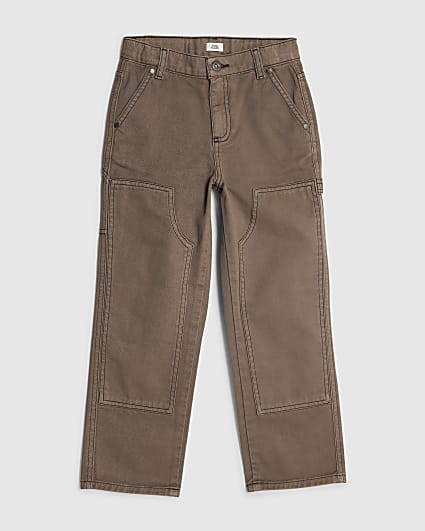 Boys Brown Loose Fit Jeans