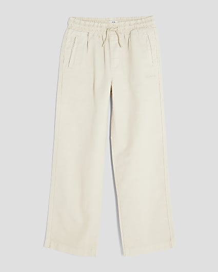 Boys Stone Pull On Trousers