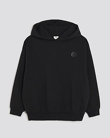 Boys Black RI Hoodie