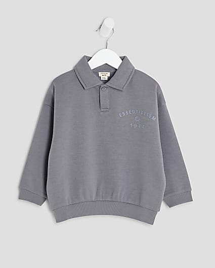 Mini Boys Blue RR Oversized Sweatshirt