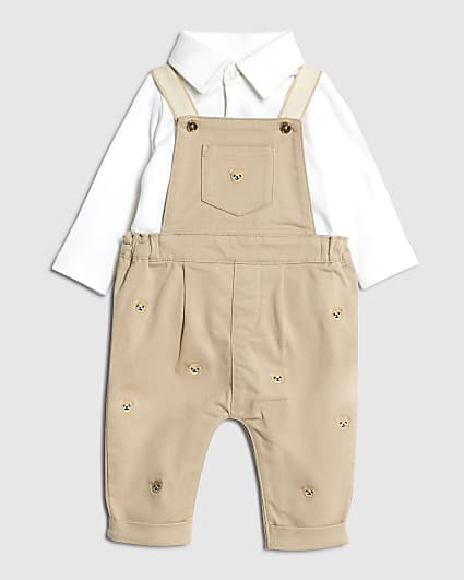 Baby Boy Bear Dungarees