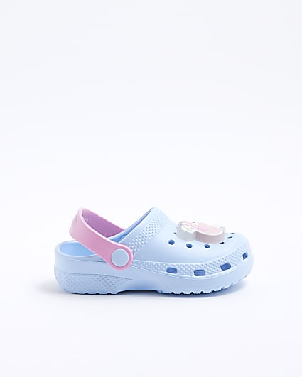 Mini Blue Peppa Pig Light Up Clogs