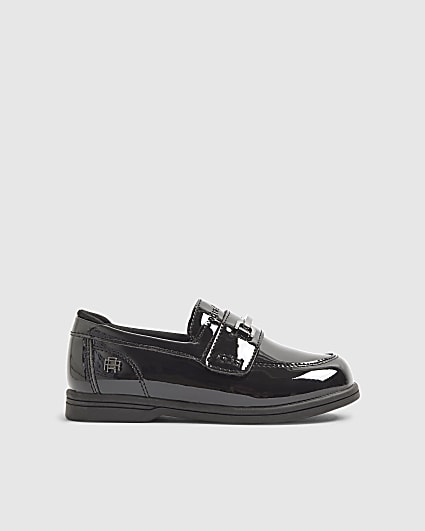 Mini Boys Black Patent Loafers
