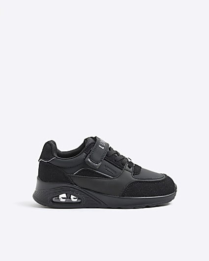Boys Black Bubble Velrco Trainers
