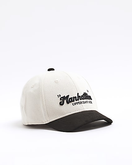 Mini Boys Cream Manhattan Baseball Cap