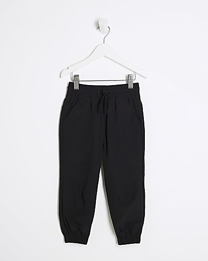 Mini Boys Black Joggers