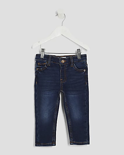 Mini Boys Blue Stretch Skinny Jeans