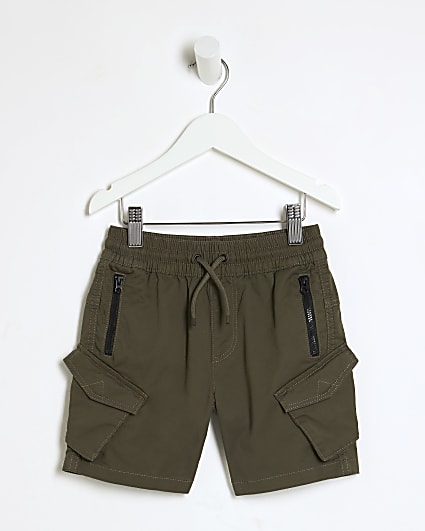 Mini Boys Khaki Front Pocket Cargo Shorts