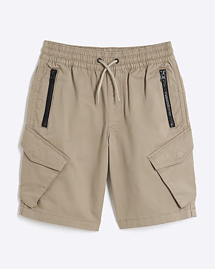 Boys Stone Front Pocket Cargo Shorts