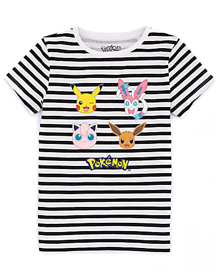 Navy Pokemon Stripe T-Shirt