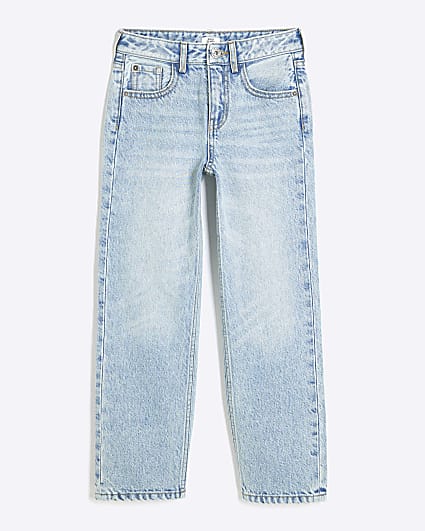 Girls Blue Straight Leg Jeans