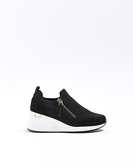 Girls wedge trainers discount