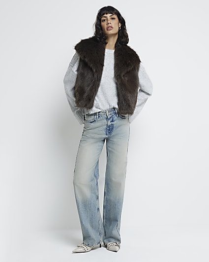 Fur gilet river island store