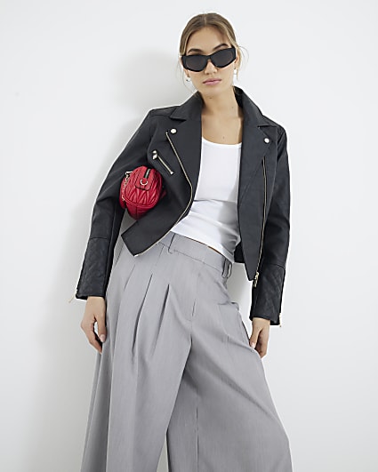 Ladies leather jacket river island store