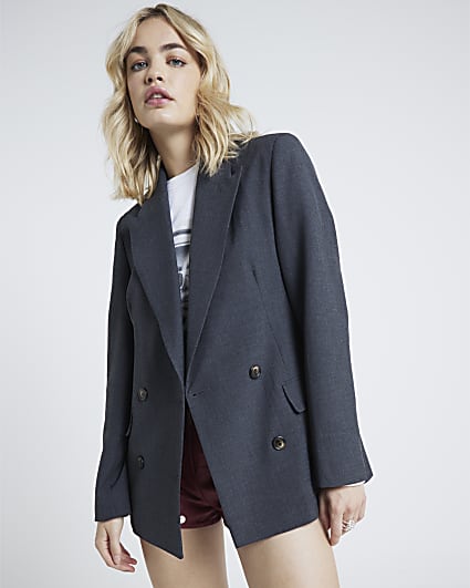 River island double breasted blazer hotsell