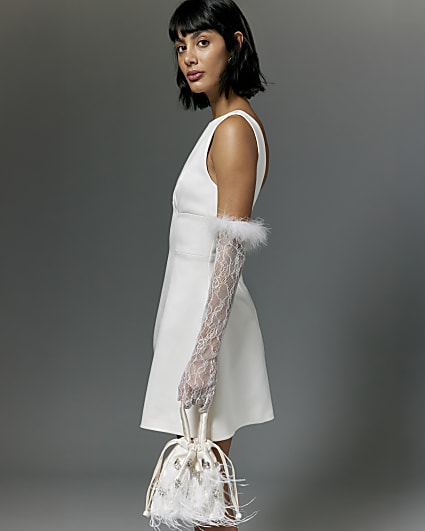 White Shift Mini Dress