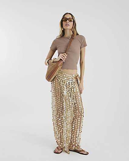 Gold Sequin Sarong
