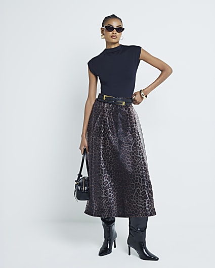 High waisted skirt river island shop