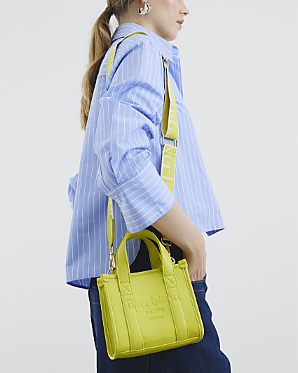 Lime Mini Embossed Tote Bag