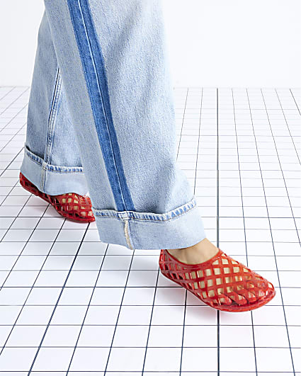 Red Juju Jelly Sandals