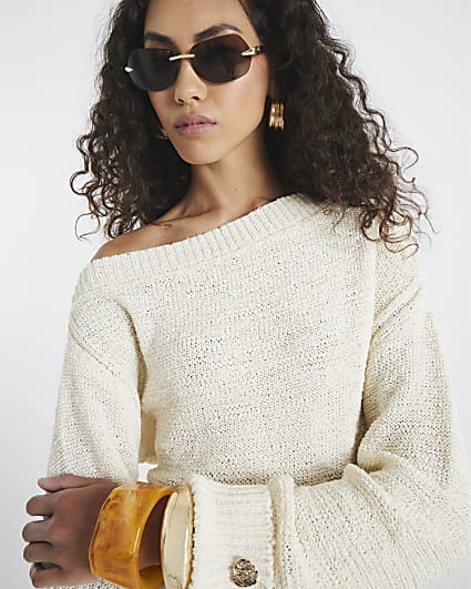 Cream Slouch Jumper