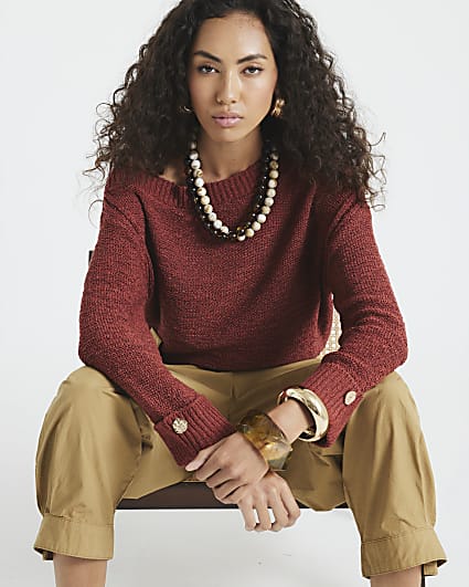 Red Slouch Jumper