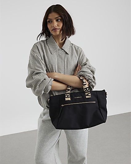 Black Cabin Size Logo Holdall Bag