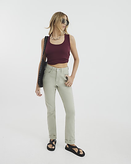 Green Mom Sculpt Jeans