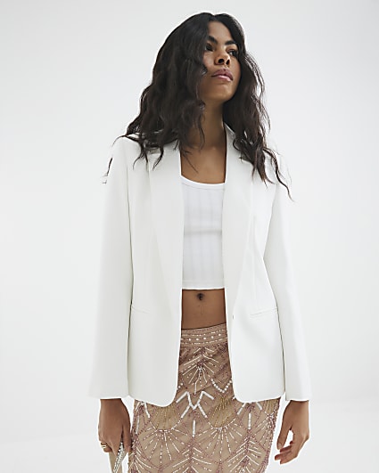 White Edge to Edge Blazer