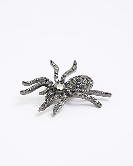 Black Halloween Spider Brooch