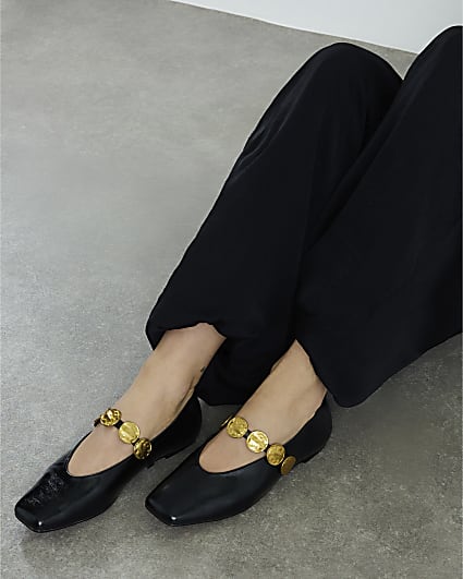 Black Bangle Ballet Pumps