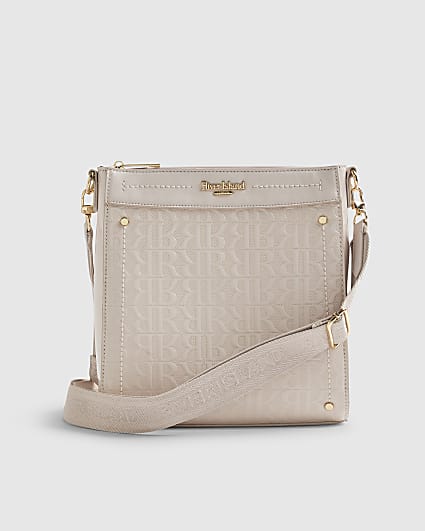 Cream Monogram Messenger Bag