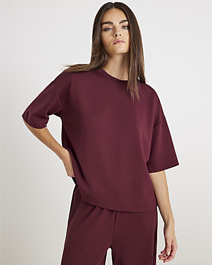 Red Premium Short Sleeve Boxy T-Shirt