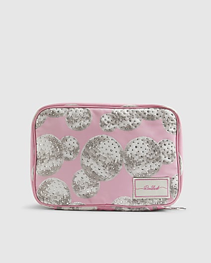 Pink Disco Ball Toiletries Bag
