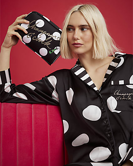 Nephthys Black Champagne O'clock Makeup Bag