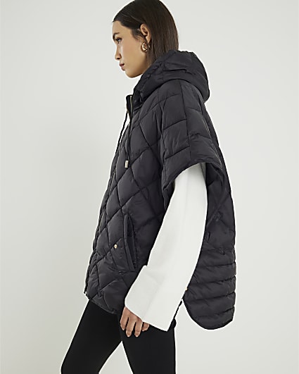 Black Puffer Cape