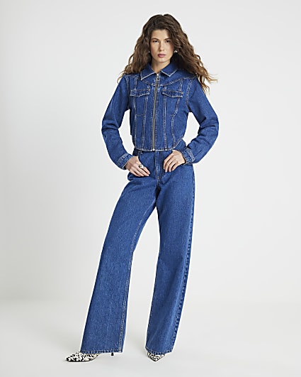 Blue Denim Corset Jacket