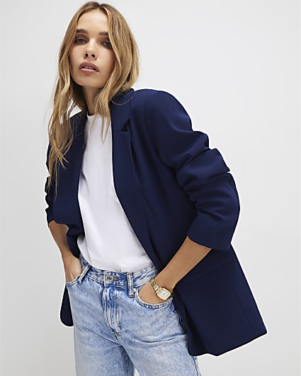 Navy Single Breasted Blazer