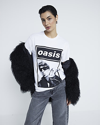 White Short Sleeve Oasis T-shirt