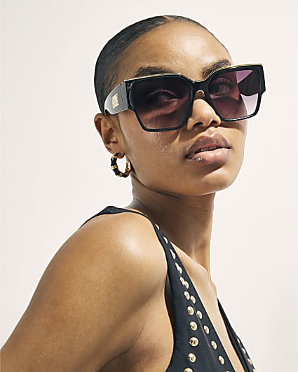 Black Visor Sunglasses