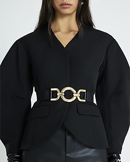 Black Chain Link Waist Belt